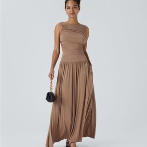 HALARA Tan Maxi Dress